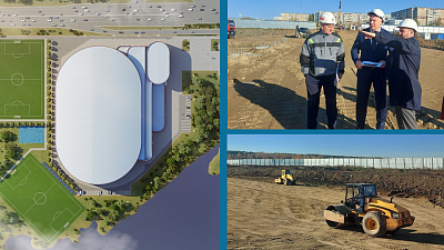 Крытый футбольный манеж в Челябинске построят к 2025 году