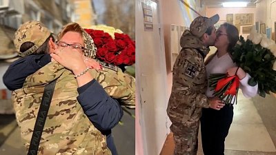 В Златоусте боец вернулся с передовой и устроил сюрприз близким