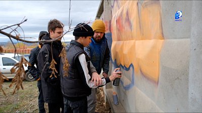 Ученики школы №14 познакомились с искусством граффити