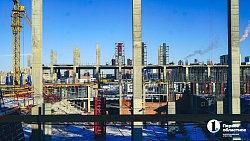 На «РМК-Арене» в Челябинске приступили к монтажу трибун