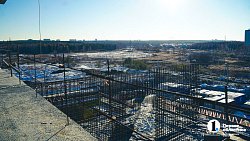 На «РМК-Арене» в Челябинске приступили к монтажу трибун