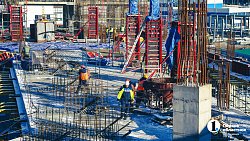На «РМК-Арене» в Челябинске приступили к монтажу трибун