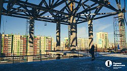 На «РМК-Арене» в Челябинске приступили к монтажу трибун