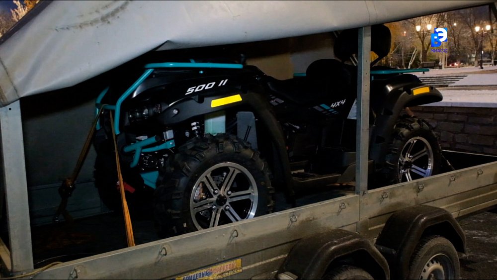 На передовую от Миасса отправили квадроцикл