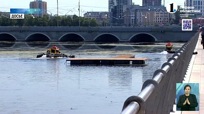 В Челябинске закончили сезон очистки реки Миасс