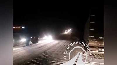 В Челябинской области ограничивали движение транспорта из-за снегопада