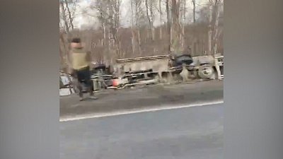 В Челябинской области на трассе М-5 вновь образовалась пробка из-за ДТП