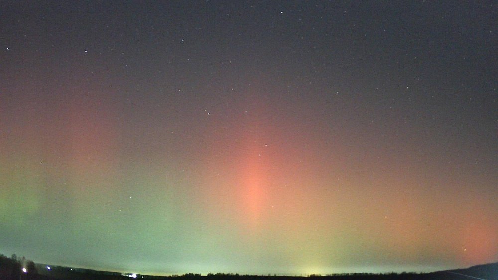 Жители Челябинской области стали свидетелями северного сияния