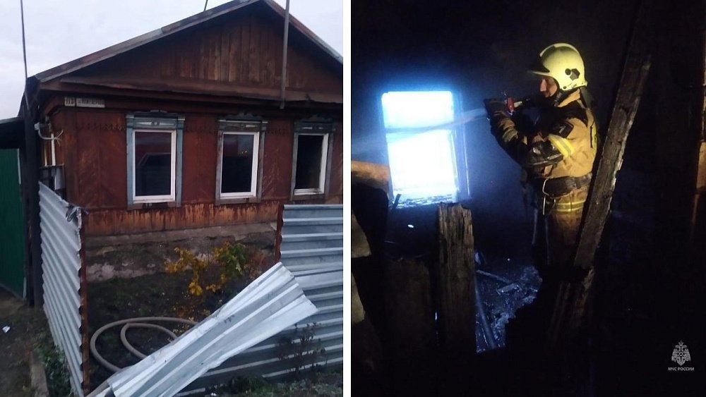 Мужчина погиб на пожаре в частном доме в Троицке