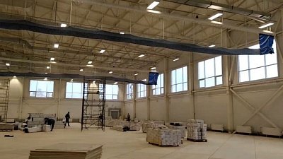 В Долгодеревенском продолжается строительство ФОКа