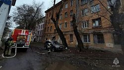 В Челябинске на пожаре пострадал мужчина