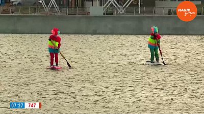 Закрыли сезон в сюжете «Дед Мороз на сапборде»