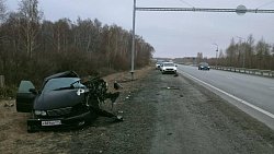На трассе в Челябинской области пассажирка Toyota пострадала в ДТП