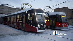 Алексей Текслер запустил движение двух новых низкопольных трамваев в Магнитогорске