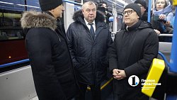 Алексей Текслер запустил движение двух новых низкопольных трамваев в Магнитогорске
