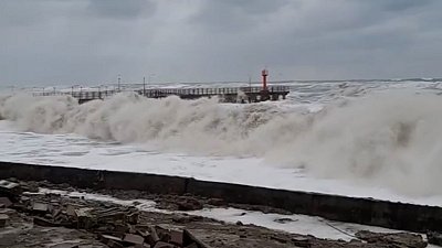 Последствия урагана в южных регионах России