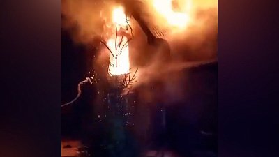 Шалость ребенка могла стать причиной пожара в поселке Шахты