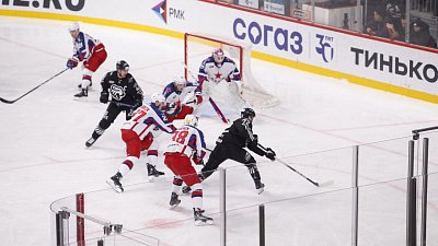 Хоккеисты «Трактора» на классе победили у столичного ЦСКА — фоторепортаж