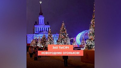 На выставке-форуме «Россия» зажглись праздничные елки