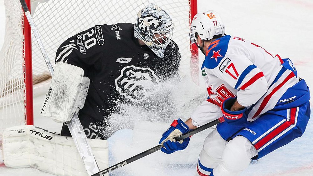 Хоккеисты «Трактора» потерпели поражение от питерского СКА в чемпионате КХЛ