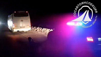 На трассе М-5 в Челябинской области сломался автобус с 40 пассажирами