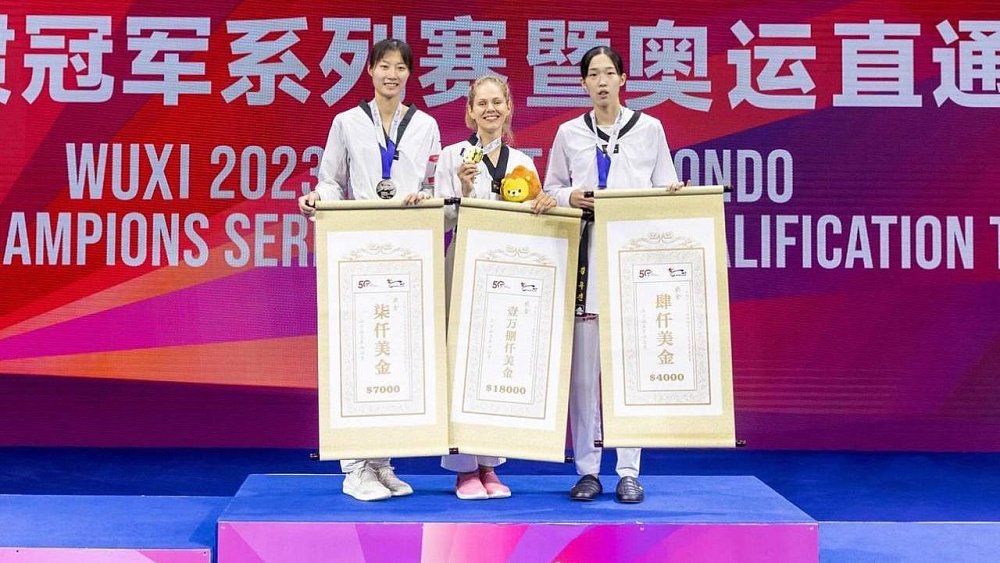 Тхэквондистка Татьяна Минина выиграла турнир «Большой шлем» в Китае