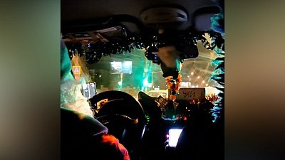 В Магнитогорске заметили новогоднее такси
