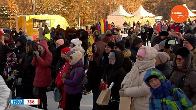 Широкая ярмарка в сюжете «Фестиваль пельменей в парке Гагарина»