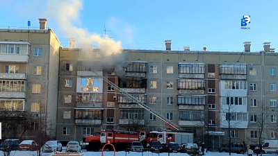 В Миассе на улице Олимпийской сгорела квартира