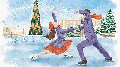 К чемпионату по фигурному катанию в Челябинске выпустили открытки и почтовый штемпель