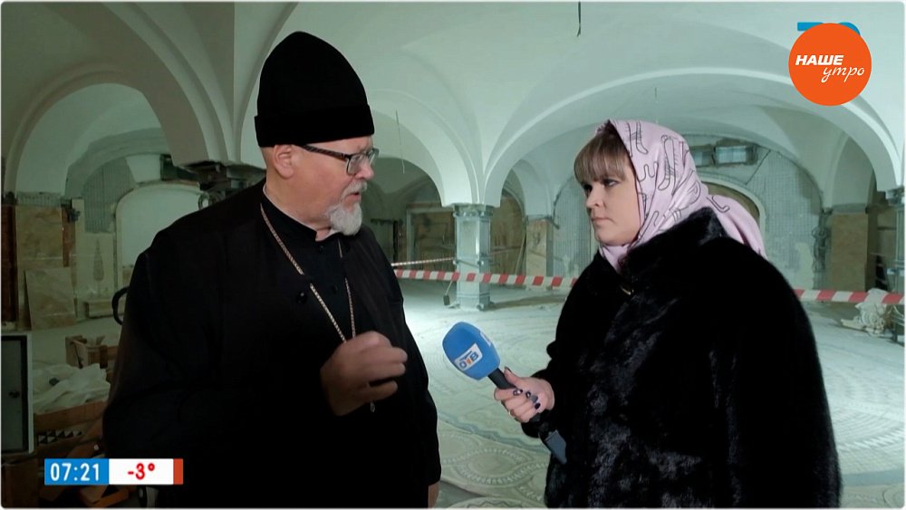 Роспись алтаря Кафедрального собора Челябинска в «Прямом включении»