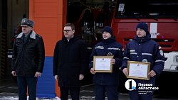 Губернатор открыл пожарное депо в Чурилово