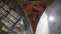 Алексей Текслер посетил строящийся кафедральный собор Рождества Христова