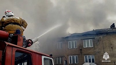 В Златоусте локализовали пожар на деревообрабатывающем предприятии