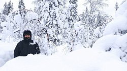 Высота сугробов в нацпарке Зигальга выросла до 1,2 метра