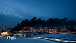 В центре Челябинска полыхает рынок «Восточный город»