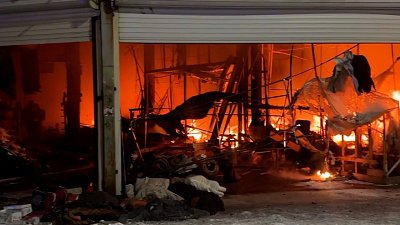 Площадь пожара на рынке «Восточный город» в Челябинске составила 1000 квадратных метров