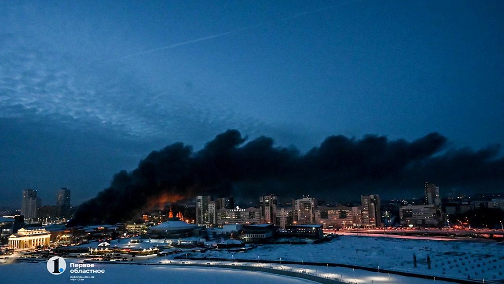 Челябинская прокуратура проведет проверку по факту пожара на рынке «Восточный город»