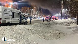 В Челябинске сгорел вещевой рынок «Восточный город»