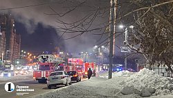 В Челябинске сгорел вещевой рынок «Восточный город»