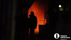 В Челябинске сгорел вещевой рынок «Восточный город»