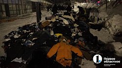 В Челябинске сгорел вещевой рынок «Восточный город»