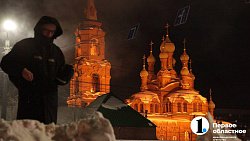 В Челябинске сгорел вещевой рынок «Восточный город»