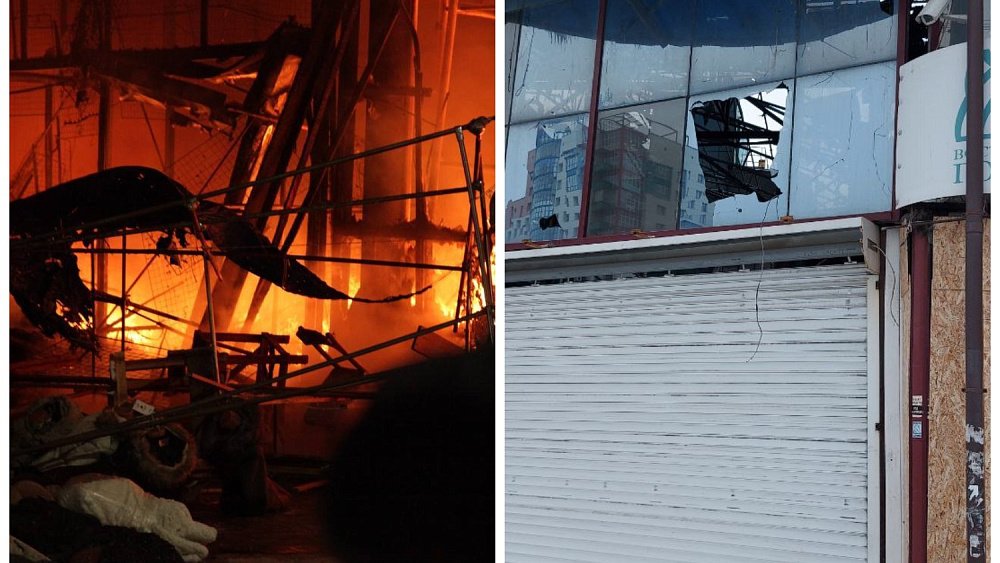 В ГУ МЧС по Челябинской области назвали предварительную причину пожара на рынке «Восточный город»