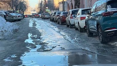 Коммунальная авария в Челябинске попала на видео