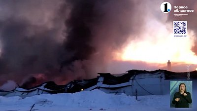 В Еткульском районе сгорел мебельный цех