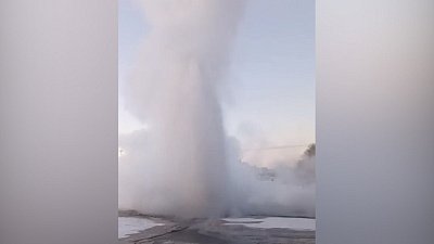 В Магнитогорске коммунальная авария попала на видео