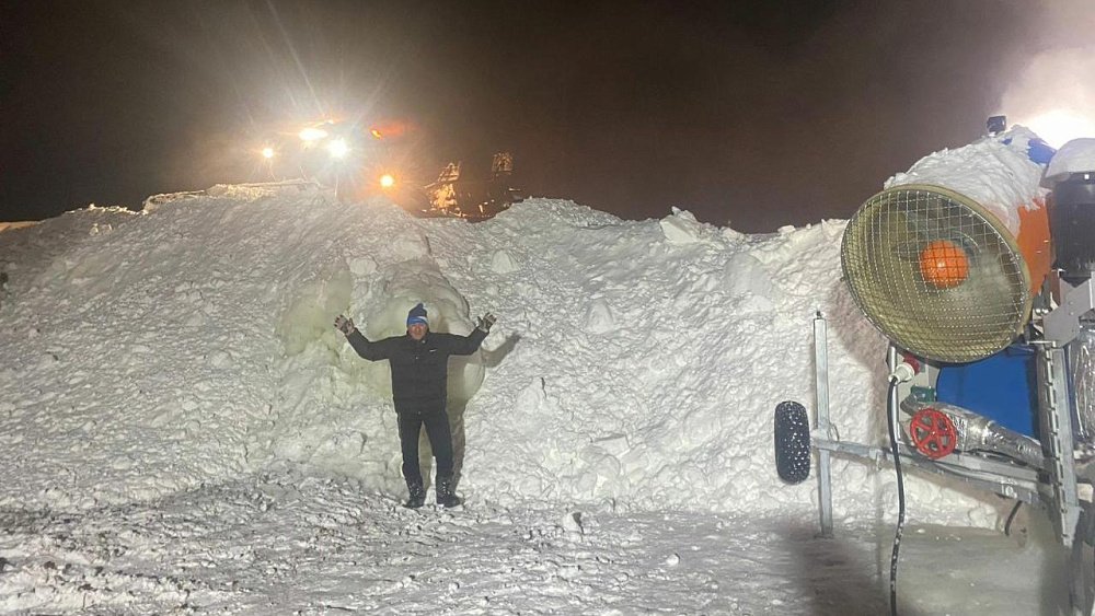 В Челябинской области построили круглогодичное снегохранилище для лыжного комплекса