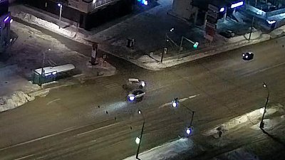 В Челябинске серьезная авария на улице Труда попала на видео