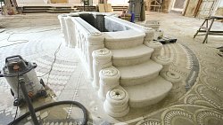 Уникальную купель строят в кафедральном соборе Рождества Христова в Челябинске